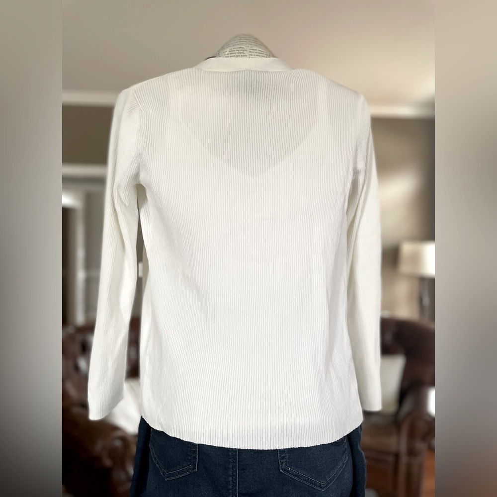 The Limited Cardigan & Tank Top Twin Set - White - Picture 5 of 7